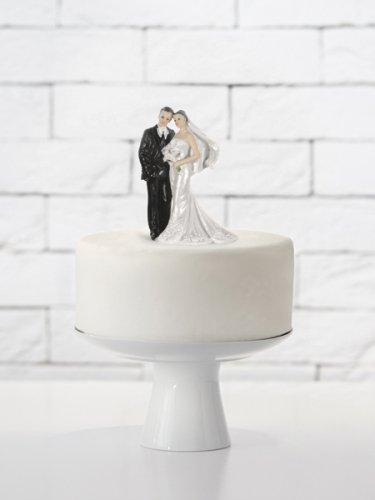 Tortenfigur Brautpaar mit Callastrauß 11 cm Tortenaufsatz Tortendeko - 2
