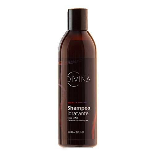 Shampoo idratante per capelli afro natural&amazing di divina blk con estratti di melograno
