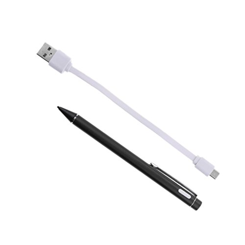 MagiDeal 2.0mm Kapazitiver Stift Touch Pen Stylus Pen mit Usb Ladekabel Für Ipad Iphone Schwarz - 5