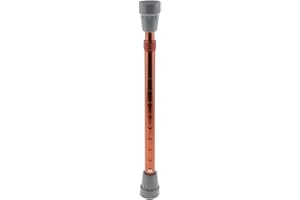 FLAMEER Car Bonnet Hood Support Holder Prop Telescoping Rod Tool, Silver/Brown - Brown