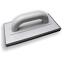 DEWEPRO® Glättscheibe - Reibebrett (PS) mit fein-poriger Schwammauflage (20mm) - 280x140mm