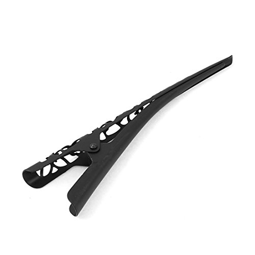 sourcingmap® Dame Metall Prong hohler Haarklammer Frisur Alligator Haarspange Schwarz 6 Stück - 2