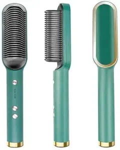 Octra Hair Straightener Comb for Women & Men, Hair Styler, Straightener machine Brush/PTC Heating Electric Straightener with 5 Temperature Control Hair Straightener For Women (Colors May Vary)