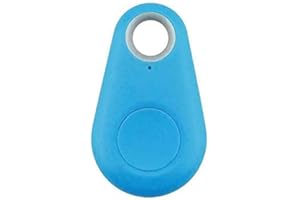 Riloer Mini Smart Bluetooth 4.0 GPS Tracker Finder Auto Car Baby Key Alarma de localización de Mascotas, Azul