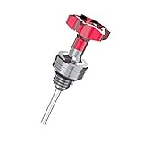 Color: rojo, azul, negro. Zay Varilla medidora del tanque de aceite del motor de la motocicleta GY6 Accesorios de pedal innovadores Adecuados para Honda Yamaha Kawasaki Suzuki Tapa de llenado de aceite Tapón