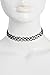 Produktbild Schwarze Stretch gotischen Henna-Tätowierung Bib Choker Halskette Anhänger elastische Kette Frauen Modeschmuck