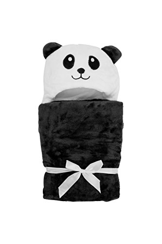 Babydecke + Kapuzenhandtuch Baby von Lexikind | kuscheliger Poncho Bademantel aus Mikrofaser | Babyhandtuch mit Kapuze | lustiges Kapuzenbadetuch - 6