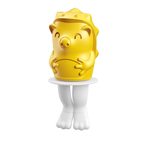 Zoku ZK123-010 Eisformen "Ice Pop" Igel, 45 ml, Kunststoff, gelb