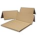 Produktbild 25x Vintage Kraftpapier Falt-Karten DIN Lang - 100 x 210 mm - sandbraun - Recycling - 240 g/m² blanko Klapp-Karten I UmWelt by Gustav NEUSER®