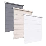 badezimmer rollo wasserabweisend Fensterstärken: 2 cm (Maximal) und 1.3 cm (Minimal) | Überlaufschutz für Stoffbahnen | Beweglicher Mechanismus: Aufrollen aus jedem Zugwinkel möglich