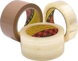 3M Scotch Packing Tape - Colour: Clear - Size: 48mm x 66m - Amount: 144 rolls