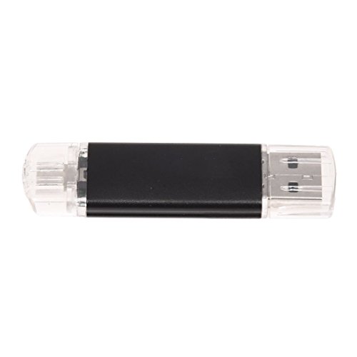 SODIAL(R) Azionamento dell'istantaneo del USB di memoria 32GB OTG + mini per il taccuino nero