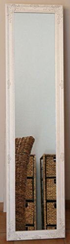 KMH®, Standspiegel mit kunstvollem Rahmen, Farbe: weiss (160 x 40 cm) (#520015) … - 3