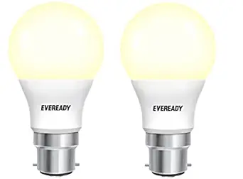 Eveready Base B22 9-Watt LED Bulb, (Pack of 4, Yellow)