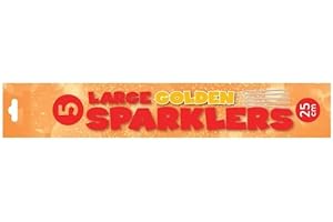 SPEKTATEK 25cm Sparklers Gold Effect 5pk (CAT F1)