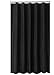 Produktbild Sfoothome Wasserdichter Polyester Duschvorhang,ndiger waschbarer Bad-Vorhang für Badezimmer mit Antirost-Ösen, Plastikvorhang-Ringen und schwerem Saum, schwarz, 180 x 180cm