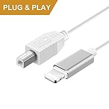 ▶ ▶ Amplia compatibilidad: puede ser compatible con todos los dispositivos i-O de la versión 11 teléfono y almohadilla y dispositivos compatibles con el aire que vienen con el puerto tipo b/usb-b. Incluyendo teléfono, blocs serie, pod touch y mucho más.
