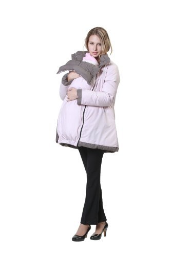 Sweet Mommy Reversible Down Maternity and Mother Coat with baby pouch KHPK LL(16-18)