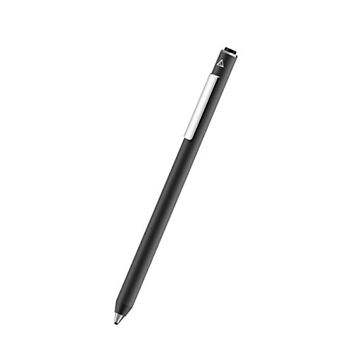 Adonit ADJDC Jot Dash dünner kapazitiver Präzisions Stylus (Aluminium, Trageclip, Akku, für iOS & Android, z.B. Apple iPad Pro, Air 2, mini 4) dunkelgrau