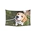 Produktbild Alfreen Tapestry Art Decor, Beautiful Tricolor Puppy of English Beagle Sitting Tapestries Wall Hanging Flower Psychedelic Tapestry Wall Hanging Indian Dorm Decor for Living Room Bedroom