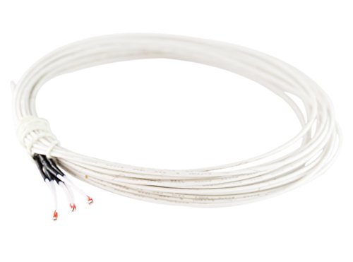 3DFreunde 3 Stk. Thermistor Temperatursensor NTC3950 100k Ohm für Extruder oder beheiztes Druckbett mit Teflon isoliert E3D V6, makerbot mk8, Anet A8/A6, RepRap, mendel, Prusa i3, P3Steel 3D Drucker - 3