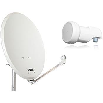 Parabola Offset In Acciaio 80cm Grigia