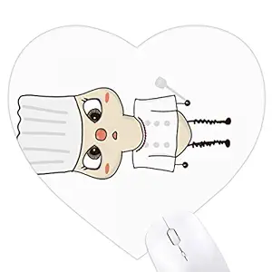 DIYthinker?Career Cook Food Cooker Kitchen Clean UU Heart Mousepad Rubber Mat Game Office