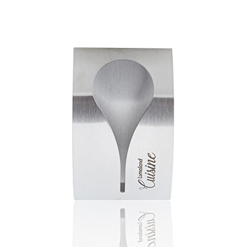 Preisvergleich Produktbild Lumaland Cuisine 4er Set Geschirrtuchhalter Halter Handtuchhalter mit robuster Edelstahl-Halterung mit Klebepad