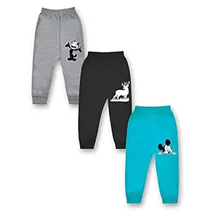 Kidbee Boys & Girls Loose Fit Track Pants (Pack of 3) (8-9 Years)