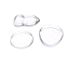 niceEshop(TM) 3pcs Silicone Makeup Sponge Powder Puffs Silicone Makeup Puffs - Transparent- Zero Makeup Waste