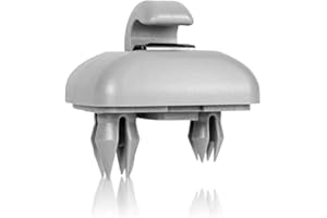 TOPALLI - Interior Sun Visor Clip Hook Holder Compatible with Audi A3 A4L A5 A6L A7 Q5 Q3 Grey
