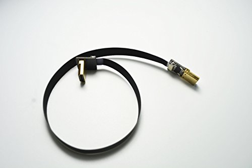 Neue schwarze FPV HDMI Kabel Standard-Schnittstelle zu Standard-Schnittstelle 90 Grad für RED BMCC FS7 C300 50CM - 5