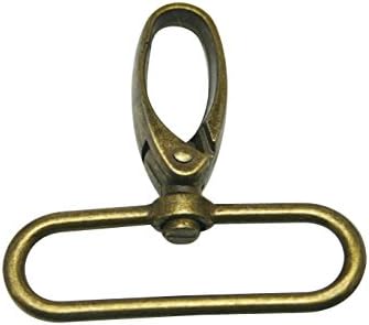 Ruihai Bronze 2" Inside Diameter Oval Ring Large Olive Buckle Lobster Clasps Swivel Snap Hooks Pack of 4