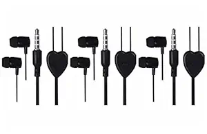 Wine5827 Wired In Ear Earbuds with Mic (Black)