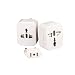Produktbild JER 3Stk/Set Travel Adapter Weltweit All in One Universal Travel Adapter Wand Wechselstrom Stecker Adapter Wand Ladegerät Dual USB Lade Ports Weiß Reiseartikel