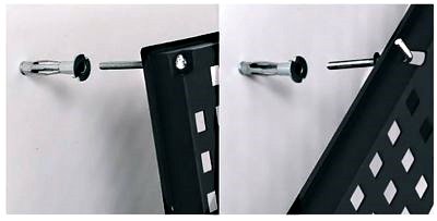 Werkzeugwand mit 19 teiligem Werkzeugbefestigungsset, Länge 80 cm x Breite 48 cm – beliebig erweiterbar - 4