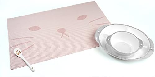 BelleVesta Cat Place Mat, Light Pink