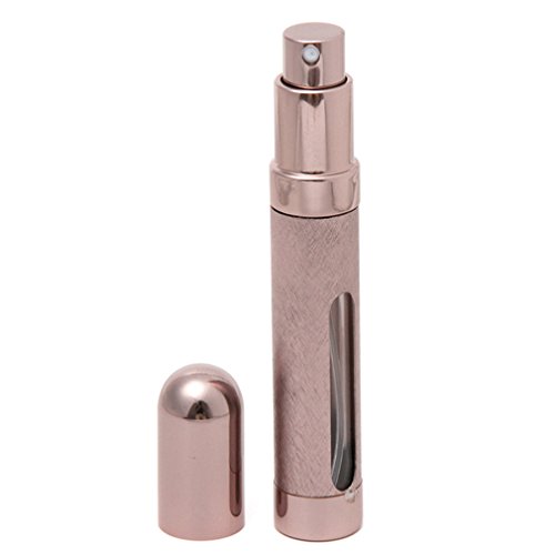 HENGSONG Unisex Fill Refillable Travel Handbag Perfume Spray Bottle, 12ml (Sliver)