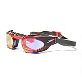 Gafas de natación Speedo Fastskin Prime Mirror AU-Assembled Gafas de natación, Adultos Unisex, USA Charcoal/White/Lava Red, Talla única