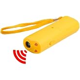 Ultrasonik K&ouml;pek Kovucu ve Eğitim Cihazı, LED Işıklı, El Tipi, Premium Seri Ergonomik Pilli 9 Volt 150 Desibel Ledli Flaş Ult