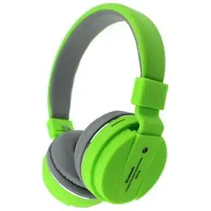 JANROCK SH-12 Wireless Bluetooth Headphones with Inbuilt Microphone and SD Card Slot Compatible with All Androids Smartphone and iOS Phone -Green