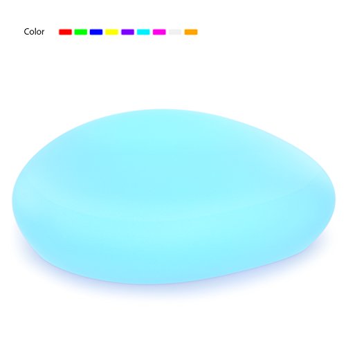Kealive LED Solar Gartenleuchten 1W 8 Farben 2 LEDs Wasserdicht IP67 Außen Solarlampe Kieselstein Form 400*300*160mm für Garten, Hof usw. - 2