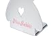 Girls Rabbit Bookends Metal Gifts for Kitchen Shelves Home Office - White