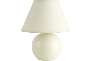 BRILLIANT lampe de table Primo beige/marron clair | 1x D45, E14, 40W, adapté aux lampes à suspension (non inclus) | Échelle A ++ à E | Avec interrupteur à cordon