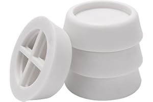 VooGenzek 4 Piezas universal Almohadillas Antideslizantes, Goma Antivibracion Patas para Lavadora, Pies de Lavadora Almohadillas de Goma Antivibración, para Lavadora y Secadora