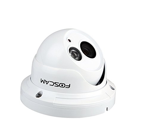 Foscam FI9853EP + MicroSD 32 GB - Telecamera IP da Interno/Esterno, HD 720P, 4.2 W, 12 V, Bianco, 1 Megapixel