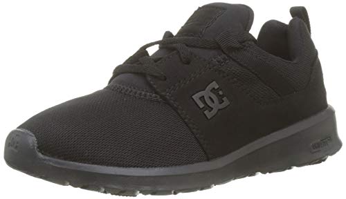DC Shoes (DCSHI) Heathrow-Low-Top Shoes For Men, Zapatillas de Skateboard para Hombre, Black, 48.5 EU