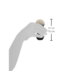 da Vinci Shaving Brush/Badger Hair/Ø 22 mm/with plexi Holder/Handmade in Germany - Image 5