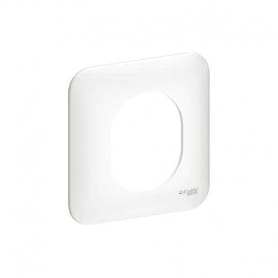 Schneider Electric plaque 1 poste - blanc - schneider electric ovalis