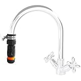 Cost Wise EXTRA WIDE Rubber tap connector for kitchen/mixer taps - 22-24mm + Matching Hose Connector